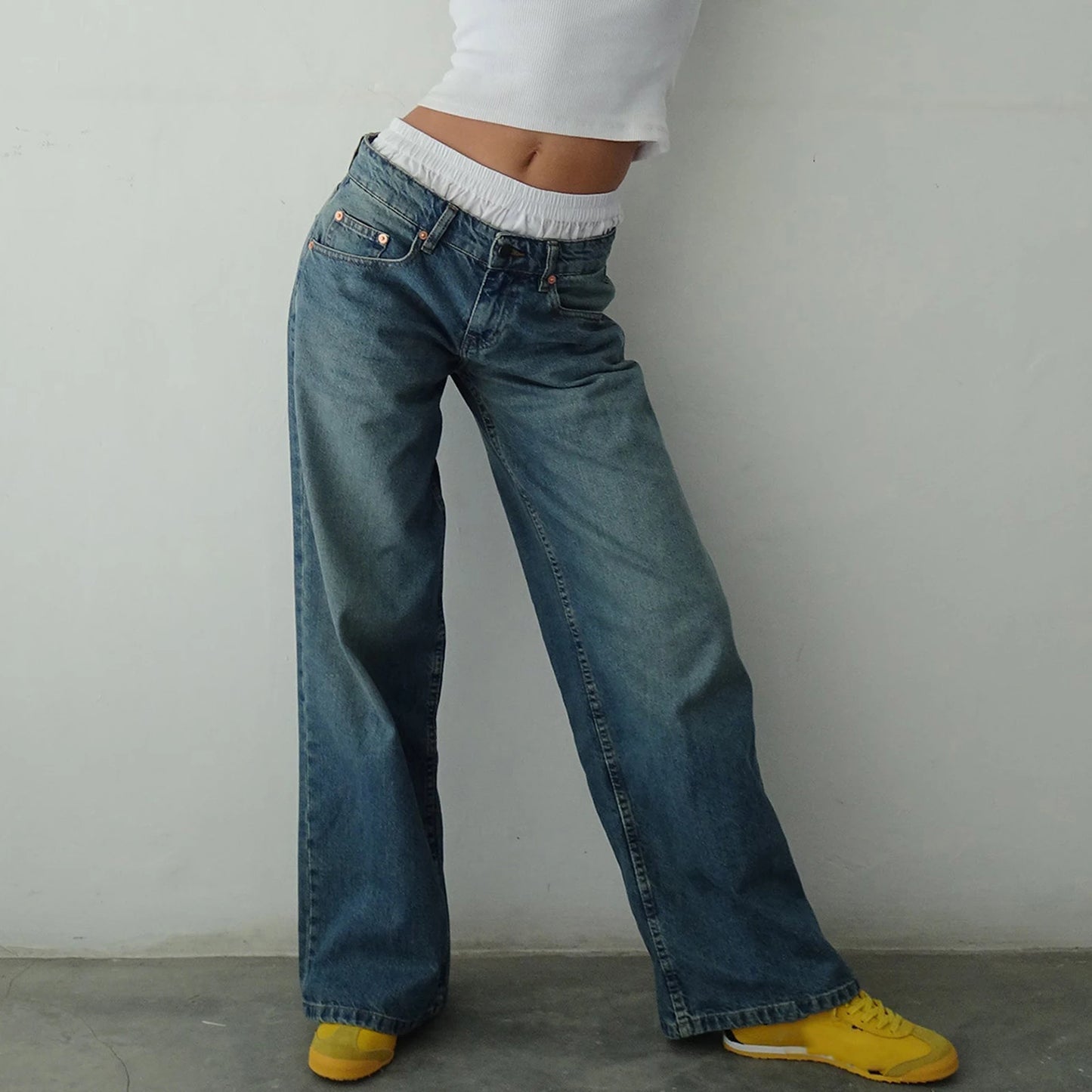 Nova Baggy Jeans – Bold Y2K Street Style - LÜORÉ