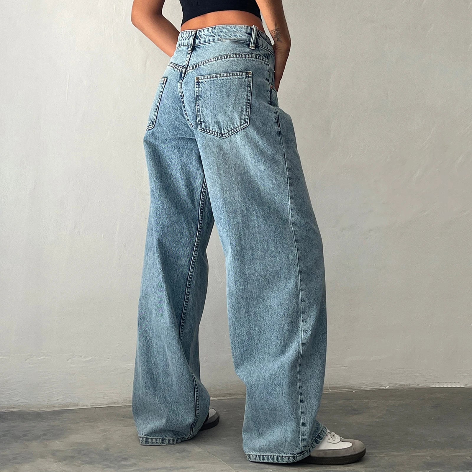 Nova Baggy Jeans – Bold Y2K Street Style - LÜORÉ