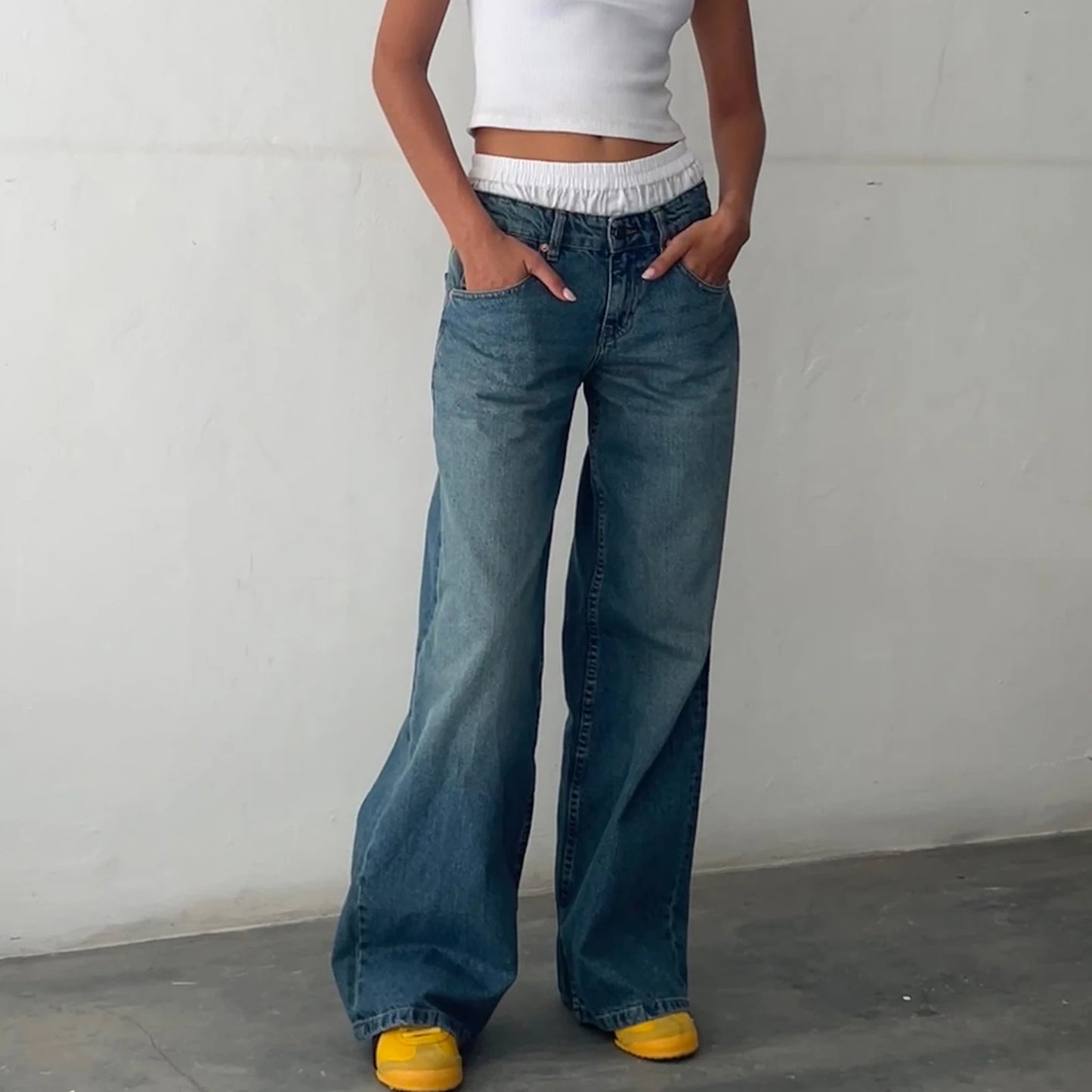 Nova Baggy Jeans – Bold Y2K Street Style - LÜORÉ